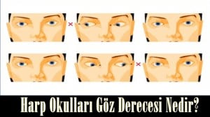 Harp Okulları Adayları Göz Dereceleri – Hava – Deniz – Kara