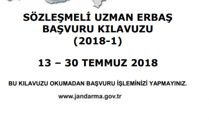 2018 Jandarma Sozlesmeli Uzman Erbas Alimi Ve Basvuru Kilavuzu Polis Bekci Asker Memur Alim Ilanlari Haberler