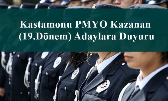 Kastamonu Pmyo Kazanan 19 Donem Adaylara Duyuru