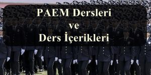 PAEM Dersleri ve Ders İçerikleri