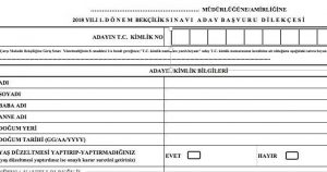 Bekçilik Başvuru Dilekçesi