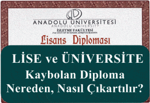 Kaybolan Diploma Nereden, Nasıl Çıkartılır?