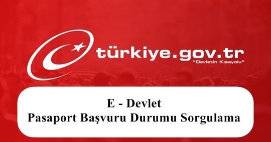 2023 E – Devlet Pasaport Başvuru Durumu Sorgulama