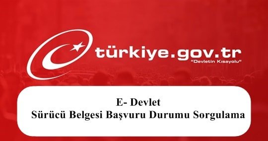 2023 E- Devlet Sürücü Belgesi Başvuru Durumu Sorgulama