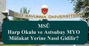 2024 MSÜ Hava Harp Okulu Taban Puanı – Puan Türü