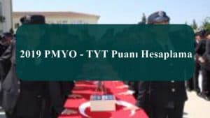 2019 PMYO – TYT Puanı Hesaplama