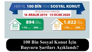 100 Bin Sosyal Konut İçin Başvuru Şartları Açıklandı? İşte Detaylar