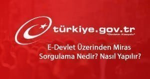 E-Devlet Üzerinden Miras Sorgulama Nasıl Yapılır? Resimli Anlatım
