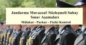 2021 Jandarma Muvazzaf /Sözleşmeli Subay Sınav Aşamaları – Mülakat – Parkur