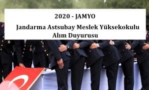 2020 JAMYO – Jandarma Astsubay Meslek Yüksekokulu Alım İlanı