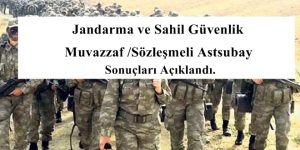 Jandarma ve Sahil Güvenlik Muvazzaf /Sözleşmeli Astsubay Sonuçları Açıklandı.