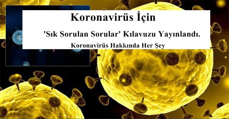 Koronavirüs İçin ‘Sık Sorulan Sorular’ Kılavuzu Yayınlandı.