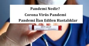 Pandemi Nedir? Corona Virüs Pandemi – Pandemi İlan Edilen Hastalıklar