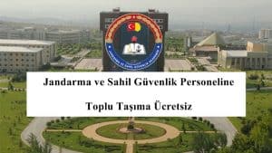 Jandarma ve Sahil Güvenlik Personeline Toplu Taşıma Ücretsiz Oldu.
