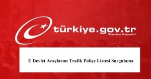 2023 E Devlet Araçlarım Trafik Poliçe Listesi Sorgulama Nasıl Yapılır?