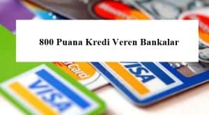 800 Puana Kredi Veren Bankalar – Kredi – Bankacılık