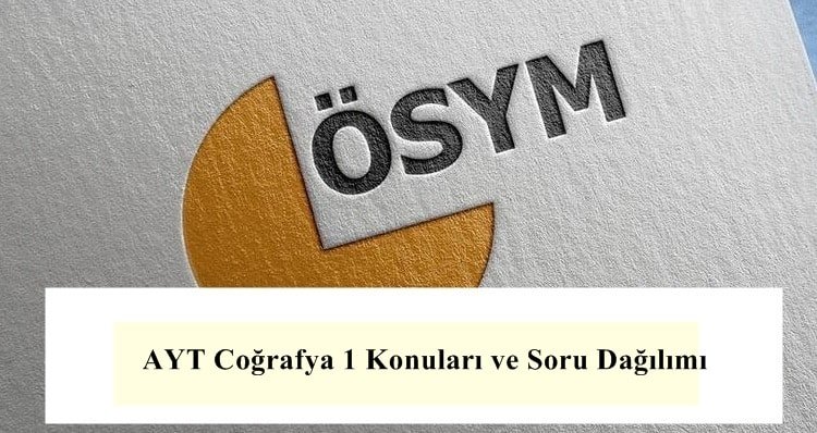 2023 AYT Coğrafya 1 Konuları ve Soru Dağılımı – 2023 AYT