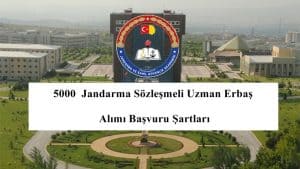 5000 Jandarma Sözleşmeli Uzman Erbaş Alımı Yapılacak – 2021