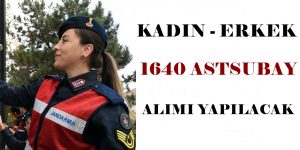 2021 Jandarma Astsubay Alımı İlanı – 1640 Astsubay Alımı Yapılacak – 2021 ASEM Alımı