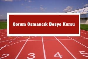 2023 Çorum Osmancık Besyo Kursu – Osmancık Besyo Hazırlık Kursu