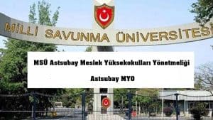 MSÜ Astsubay Meslek Yüksekokulları Yönetmeliği – Astsubay MYO