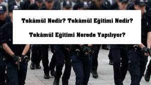 Tekâmül Nedir? Tekâmül Eğitimi Nedir? Tekâmül Eğitimi Nerede Yapılıyor?