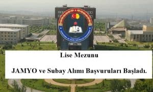 2021 Lise Mezunu JAMYO ve Subay Alımı Başvuruları Başladı.