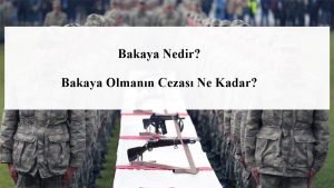 Bakaya Nedir? Bakaya Olmanın Cezası Ne Kadar?