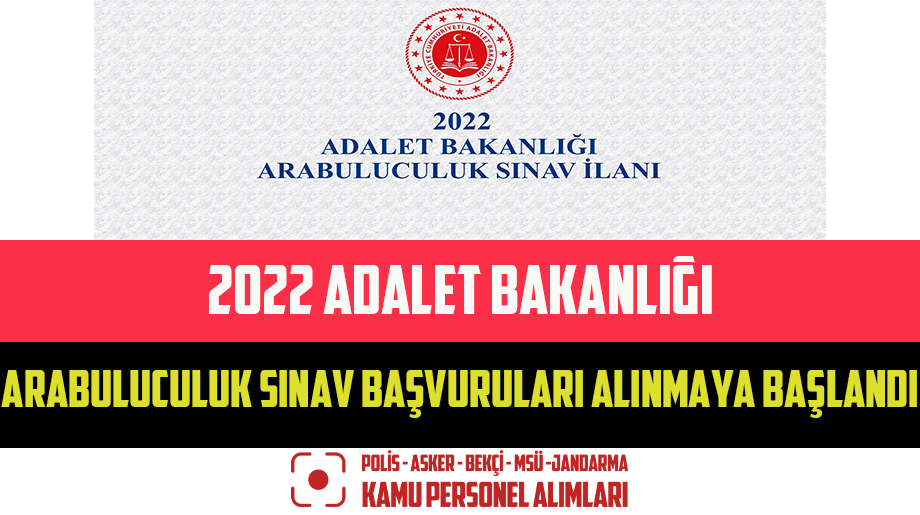2022 Adalet Bakanlığı Arabuluculuk Sınav Başvuruları Alınmaya Başlandı