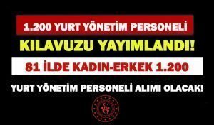 Gençlik ve Spor Bakanlığı 1200 Yurt Yönetim Personeli Alımı İlanı! Şartlar ve Başvurular