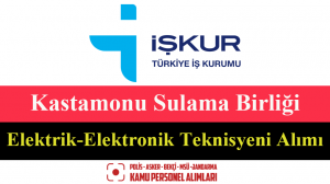 Kastamonu Sulama Birliği Elektrik-Elektronik Teknisyeni Alımı