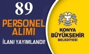 Konya Büyükşehir Belediyesi İlk-Orta-Lise Önlisans Lisans 89 Personel Alımı Başvuru Ekranı