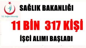 Sağlık Bakanlığı 11 Bin 317 İşçi Alımı İŞKUR Başvuruları Başladı.