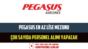 Pegasus En Az Lise Mezunu Çok Sayıda Personel Alımı Yapacak