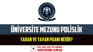 Üniversite Mezunu Polislik Taban ve Tavan Puanı Nedir? Polislik Taban Puanı